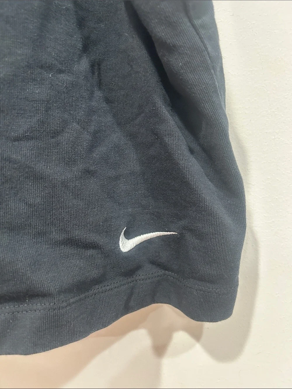 Nike Black Scoop Neck relaxed Tank Top with White Swoosh Womens large